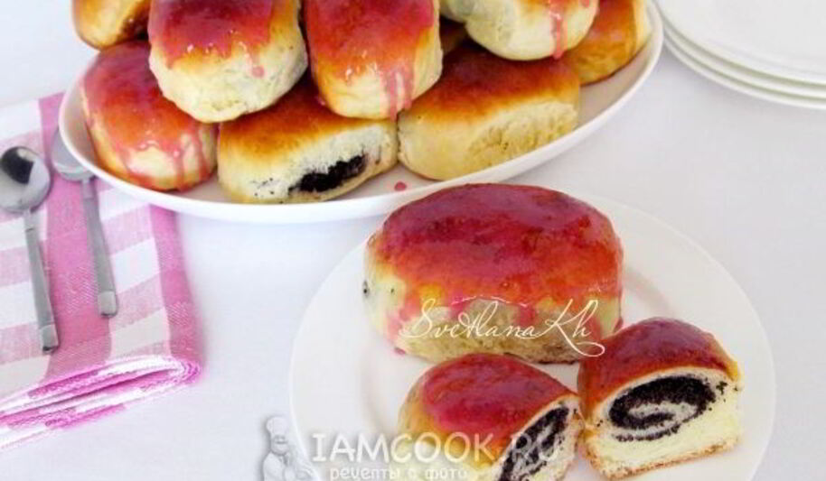 Рецепт дрожжевых булочек с маком