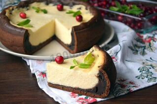 Шоколадная королевская ватрушка с какао