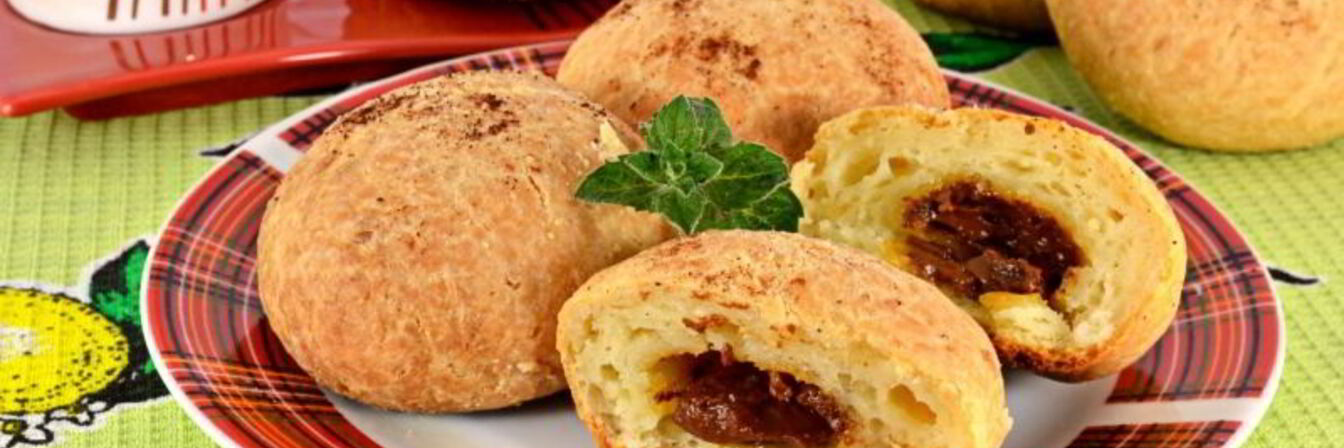 Творожные булочки со сгущенкой