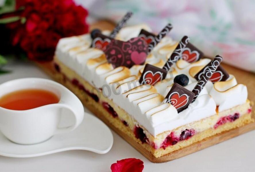 Аля чизкейк с меренгой