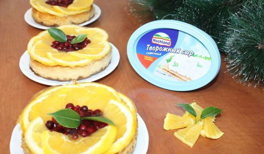 Рецепт апельсиновых мини-чизкейков