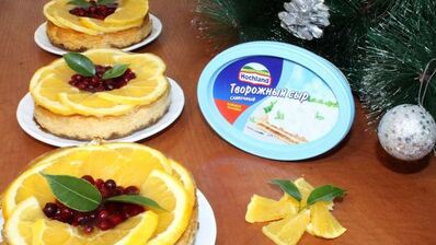 апельсиновые мини-чизкейки