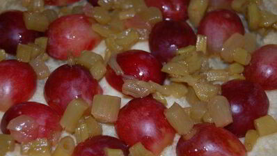 безумие 6 чизкейк ревень с виноградом