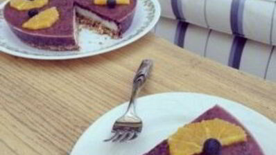 черничный чизкейк с орехами