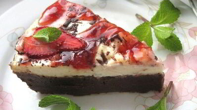 чизкейк клубника с шоколадом