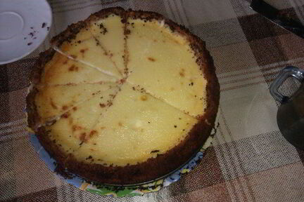 Чизкейк с грушами