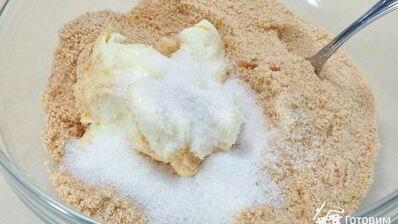 чизкейк с яблоками и маком