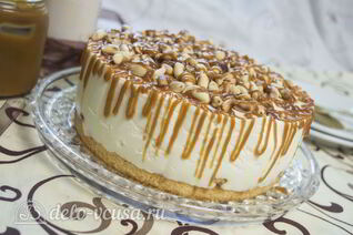 Карамельный чизкейк без выпечки