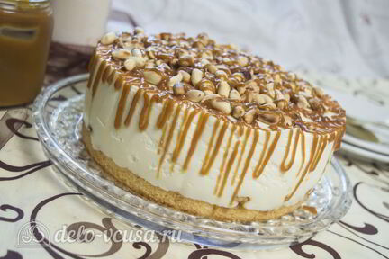 Карамельный чизкейк без выпечки