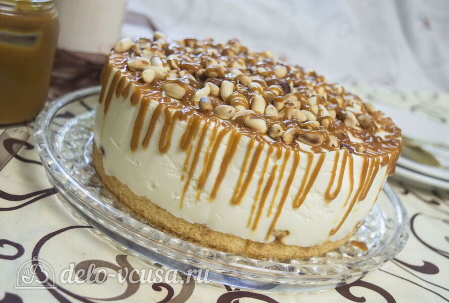 Карамельный чизкейк без выпечки