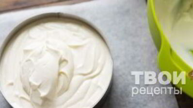 легкий чизкейк с манго