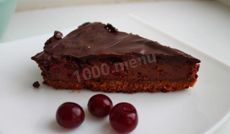 Рецепт шоколадного чизкейка с вишней