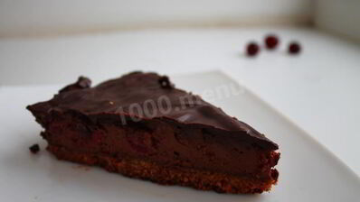 шоколадный чизкейк с вишней