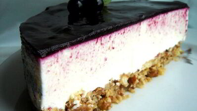 смородиновый чизкейк на хрустящей основе