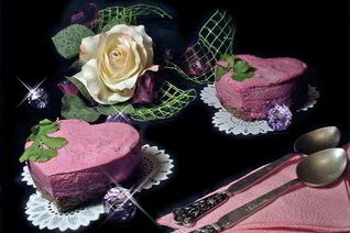 Свекольный чизкейк с сельдью