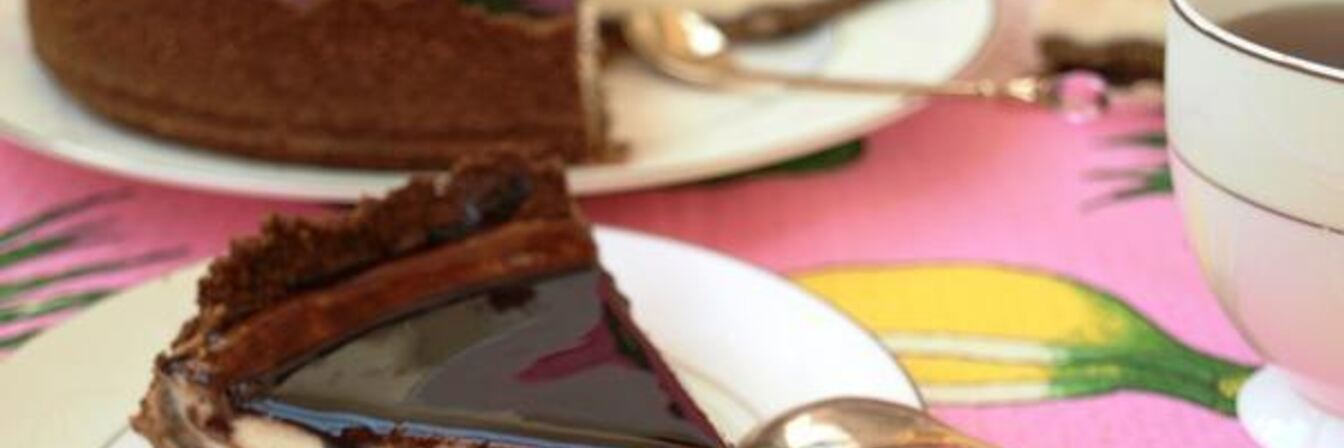 Сырный чизкейк с шоколадом