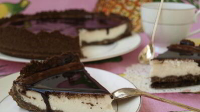 сырный чизкейк с шоколадом