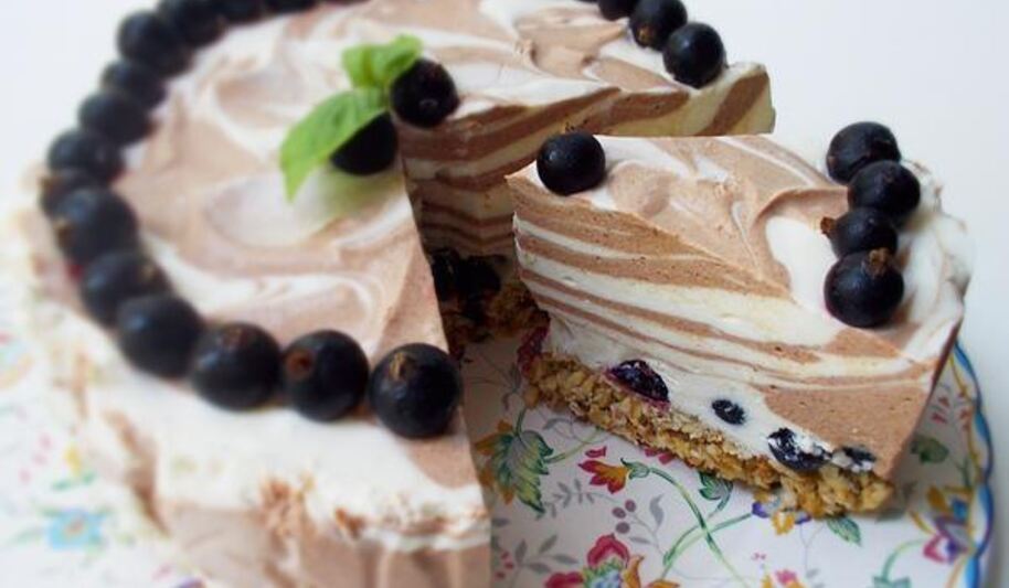 Рецепт тигрового чизкейка на овсяной основе