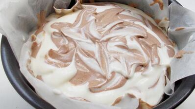 тигровый чизкейк на овсяной основе