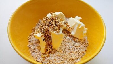 тигровый чизкейк на овсяной основе