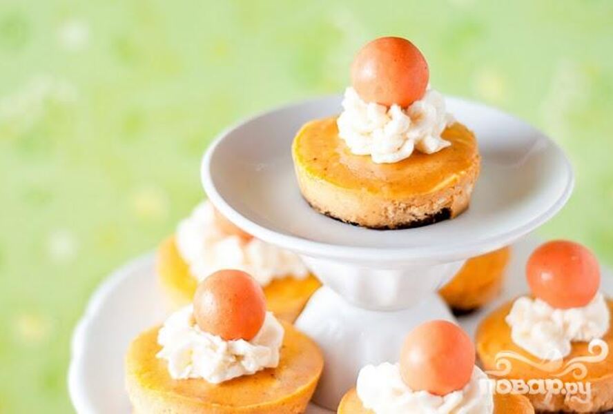 Тыквенные чизкейки-мини