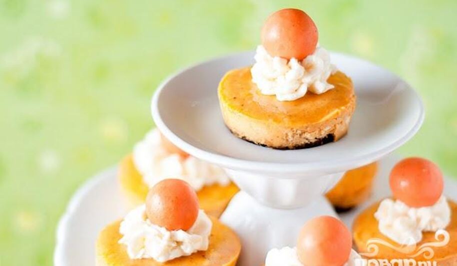 Рецепт тыквенных чизкейков-мини