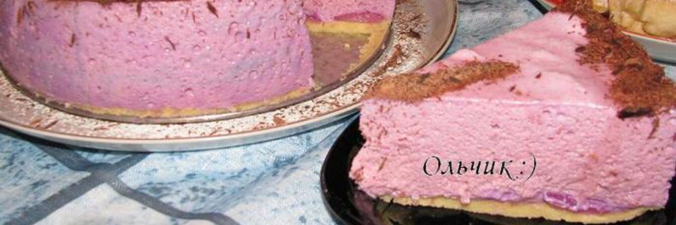 Воздушный Черри-Чизкейк без выпечки