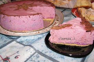 Воздушный Черри-Чизкейк без выпечки