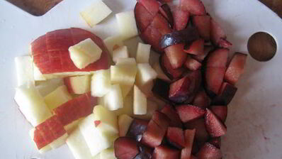 фруктовые слойки с кремом потисьер