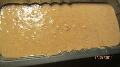 бананово-медовый кекс с цельнозерновой мукой