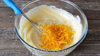 кекс с апельсиновой цедрой