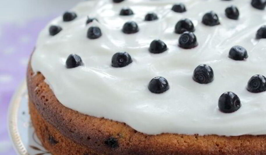 Рецепт кекса с черникой
