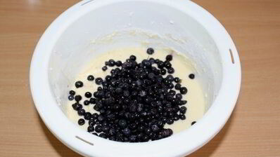 кекс с черникой