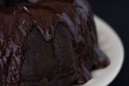 Кекс с ежевикой