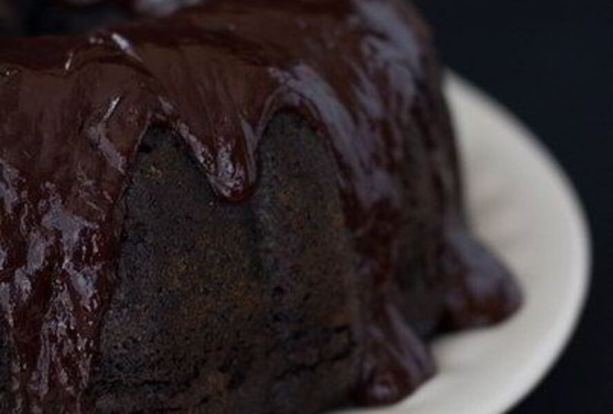 Кекс с ежевикой