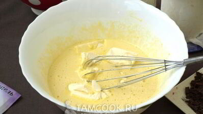 кекс с грушами и шоколадом