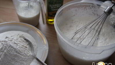 кекс с йогуртом и яблоками