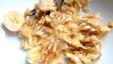 кексы-маннички с творогом и бананом