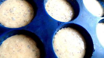 кексы-маннички с творогом и бананом