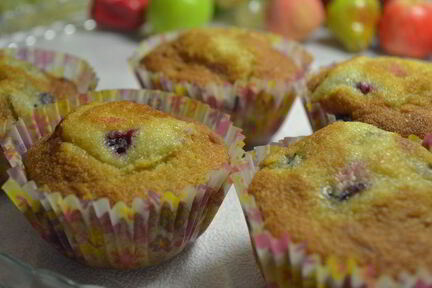 Кексы со смородиной