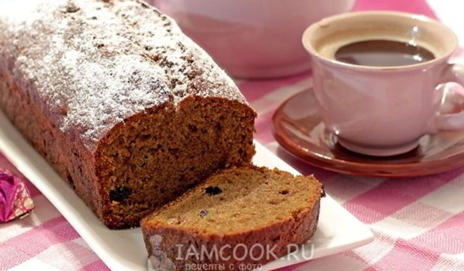 Рецепт кофейного кекса с изюмом
