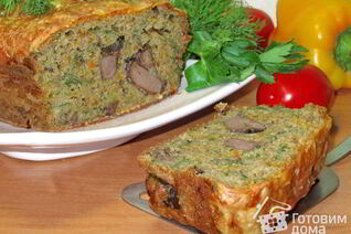 Печеночный кекс с петрушкой на ржаной муке