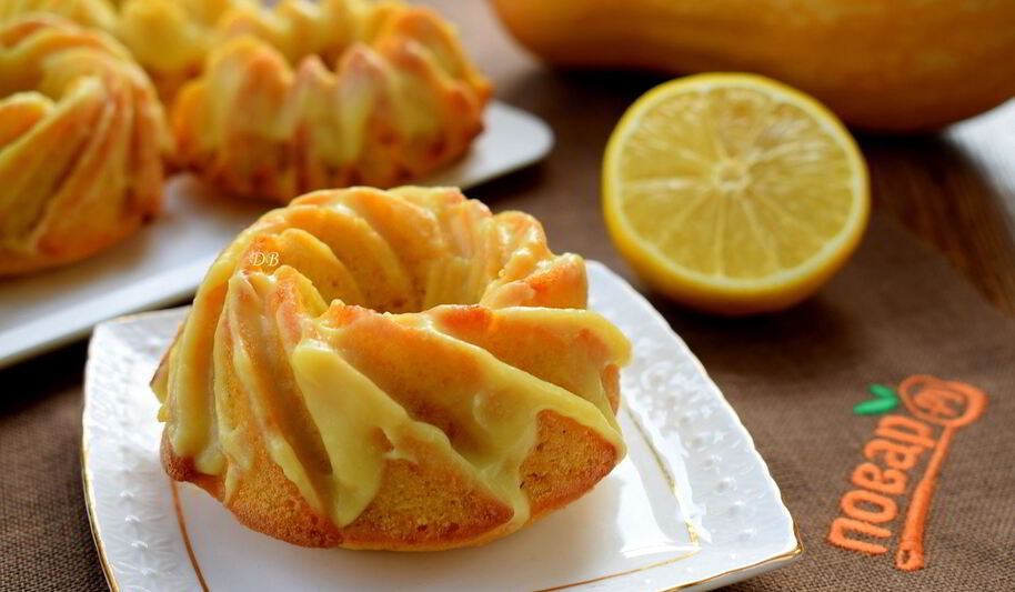 Рецепт тыквенных кексов с лимонным кремом