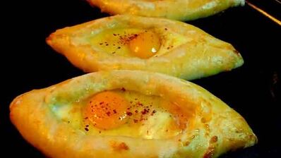 аджарские хачапури лодочка