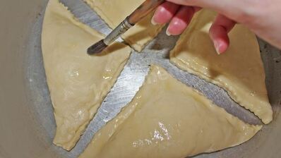 хачапури из слоеного теста с сыром в духовке