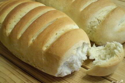 Батон в духовке