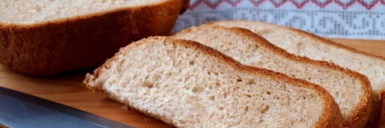 Белый хлеб с отрубями в хлебопечке