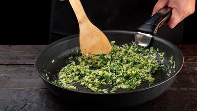 чесночный хлеб с зеленью