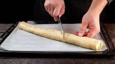 чесночный хлеб с зеленью