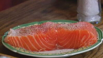 чиабатта с семгой и каперсами